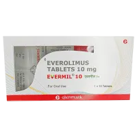 Фото Эверолимус 10мг (Олирамус, Николимус, Афинитор аналог) :: Evermil таблетки 10мг №10